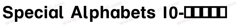 Special Alphabets 10字体转换